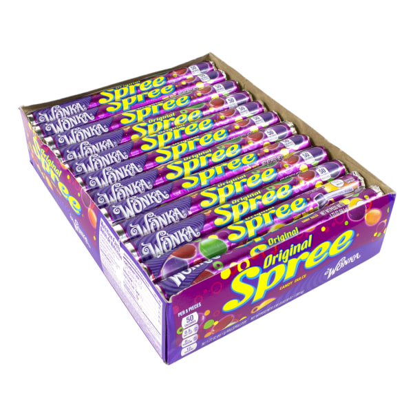 UPC 079200150266 product image for Wonka Spree Rolls, Box Of 36 | upcitemdb.com