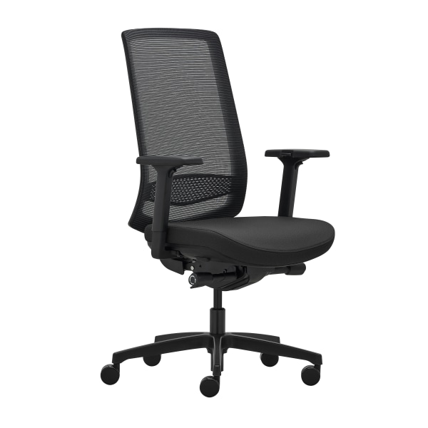 WorkPro® Expanse Series Multifunction Ergonomic Mesh/Fabric High-Back Executive Chair, Black/Black -  WPEXPANSE-HI-BLK