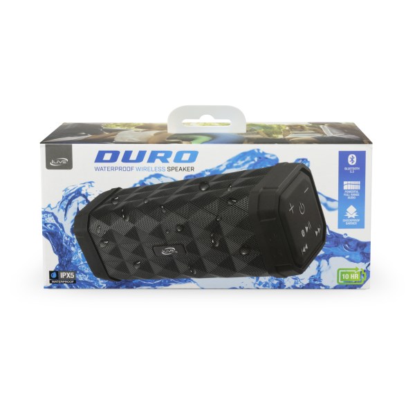 Portable Duro IPX5 Waterproof Bluetooth Speaker - ILive ISBW303B