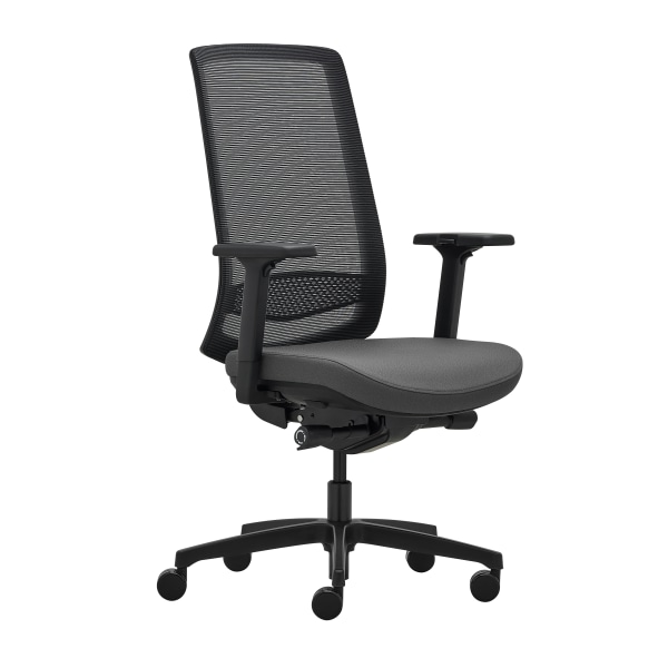 WorkPro® Expanse Series Multifunction Ergonomic Mesh/Fabric High-Back Executive Chair, Black/Gray -  WPEXPANSE-HI-GRY