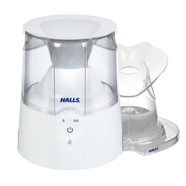 Crane x HALLS® 2-in-1 0.5 Gal. Warm Mist Humidifier & Steam Inhaler