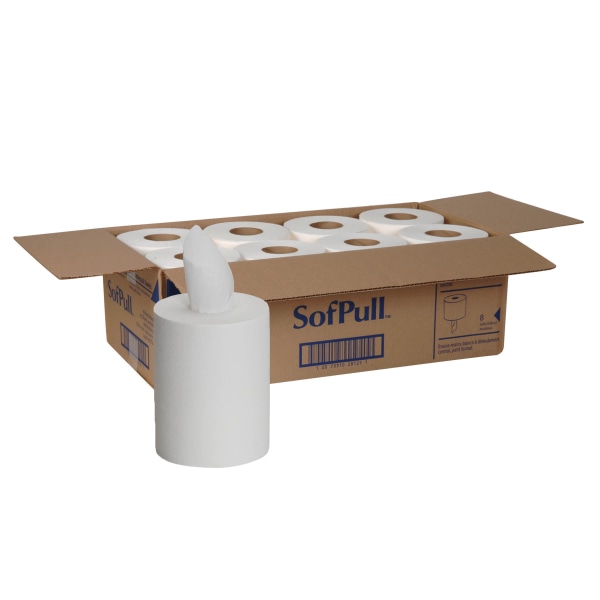 Georgia Pacific Professional SofPull Paper Towels  28125  275 Sheets per Roll  8 Rolls per Case