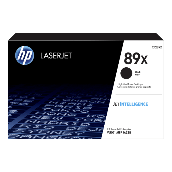 HP 89X Black High Yield Toner Cartridge, Print Up to 10000 Pages (CF289X)