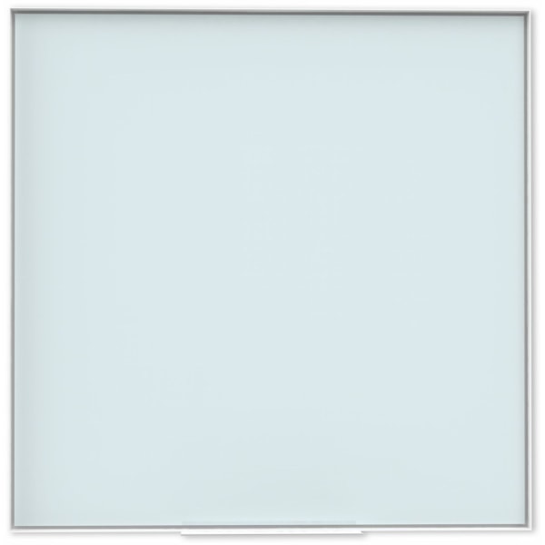 U Brands Non-Magnetic Glass Dry Erase Board, 36 X 36, Frosted White Surface, Aluminum Frame with White Finish