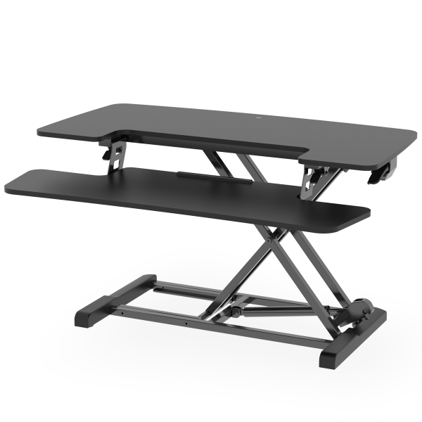 FlexiSpot M7-E Series Desk Riser, 4-3/4" to 19-3/4"H x 34-5/8"W x 16-5/16"D, Black