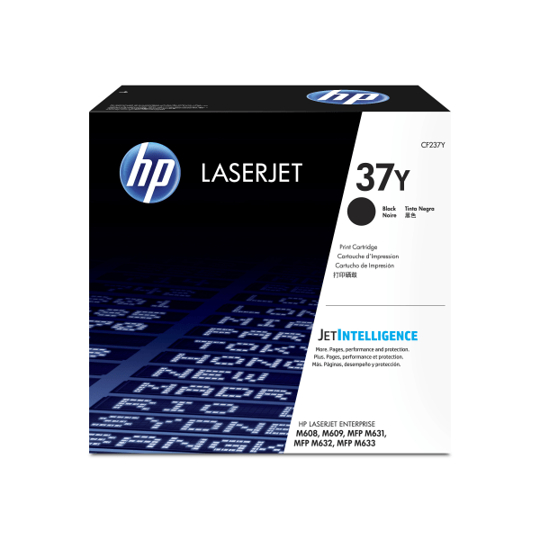 HP 37Y Black High Yield Toner Cartridge, CF237Y