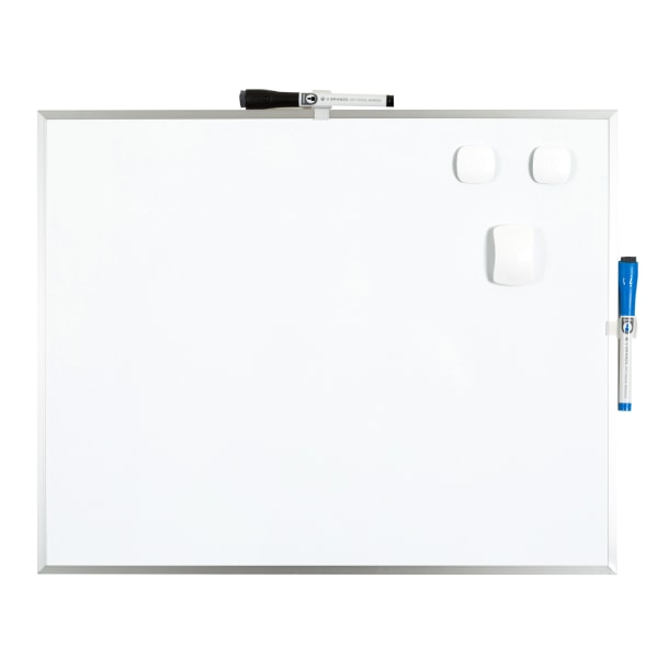 U Brands Magnetic Dry-Erase Whiteboard, 16 x 20, Aluminum Frame With Silver Finish
