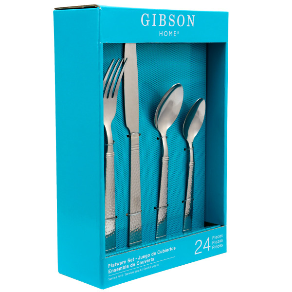 UPC 085081291011 product image for Gibson Home Prato 24-Piece Flatware Set, Silver | upcitemdb.com