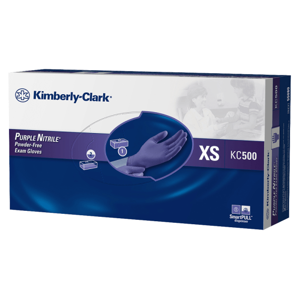 Kimberly-Clark® Safeskin Purple Nitrile Exam Gloves, Extra-Small, Purple, Box Of 100 -  55080