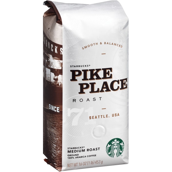 Starbucks  SBK12411954  Pike Place Ground Coffee  1 Each the date may vary (( BAST BY 22 -MAR-2025 ))