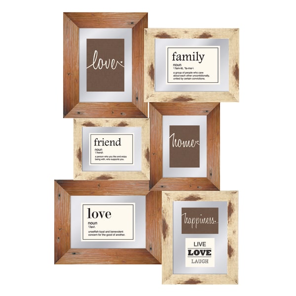 PTM Images Photo Frame, Love Happiness Home, 19 3/4H x 1 1/4W x 28D, Multicolor