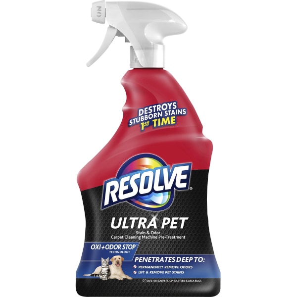 Resolve Ultra StainOdor Remover  For Cat Dog  Recommended for Stain Removal Odor Removal Urine Stain Feces Urine Smell Vomit Red Wine Juice