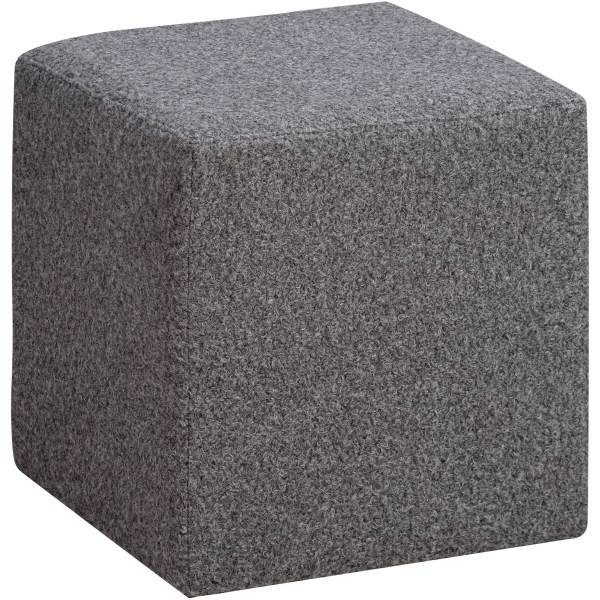 Photos - Pouffe / Bench Lifestyle Solutions Brady Fabric Ottoman, 19"H x 18"W x 18"D, Gray 510A002GRY 