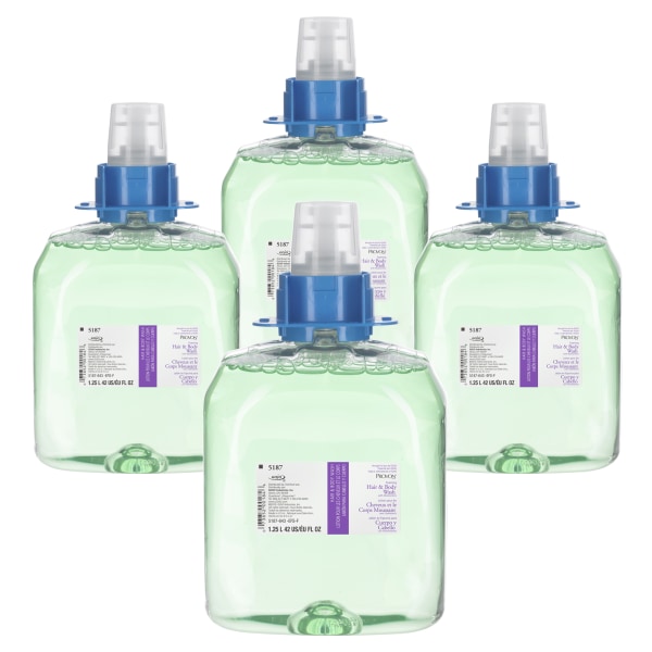 PROVON Foaming Cucumber Melon Hair And Body Wash Refills With Moisturizers 423 Oz Pack Of 4 Bottles