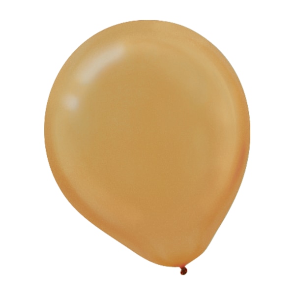 Amscan Pearlized Latex Balloons Packaged 12   3/Pack Gold 72 Per Pack (113251.19)