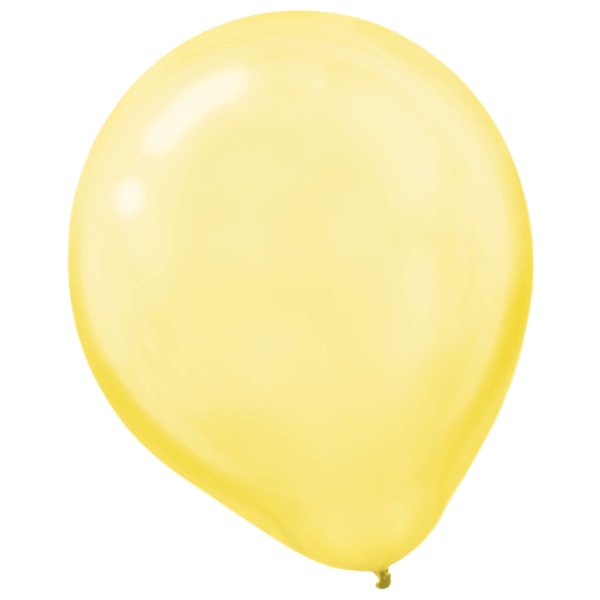Amscan Latex Balloons, 12", Sunshine Yellow, 15 Balloons Per Pack, Set Of 4 Packs