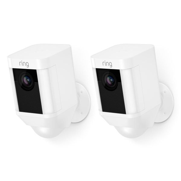 Spotlight Wireless HD Indoor/Outdoor Cameras, White, , Pack Of 2 Cameras - Ring 8X81X7-WEN0