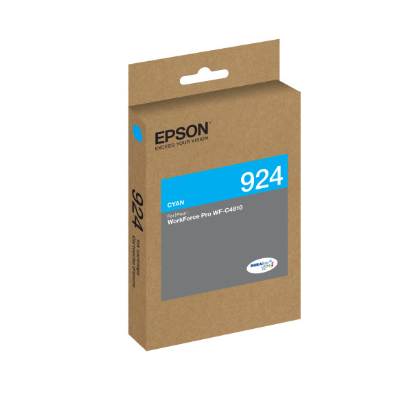 Epson® T924 DURABrite Ultra Genuine Ink Cartridge, Cyan, T924220