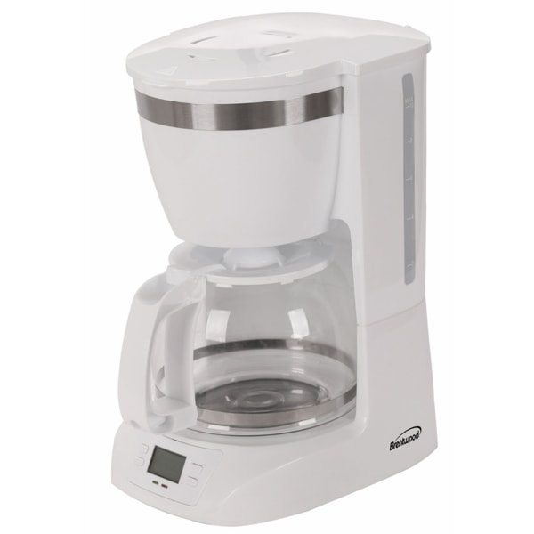 Brentwood 10-Cup Programmable Digital Coffee Maker, White -  995115733M