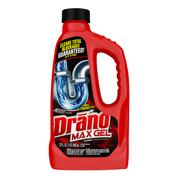 Drano Max Gel Clog Remover Degreaser, 32 oz, 12/Carton (694768) | Quill