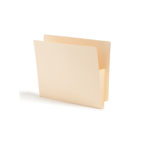 Smead® Manila File Pocket With Reinforced Tab, Letter Size, 1 3/4" Expansion, Box Of 25