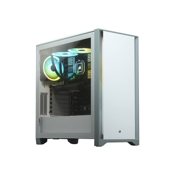 UPC 840006621881 product image for Corsair 4000D Tempered Glass Mid-Tower ATX Case - White - Mid-tower - White - Te | upcitemdb.com