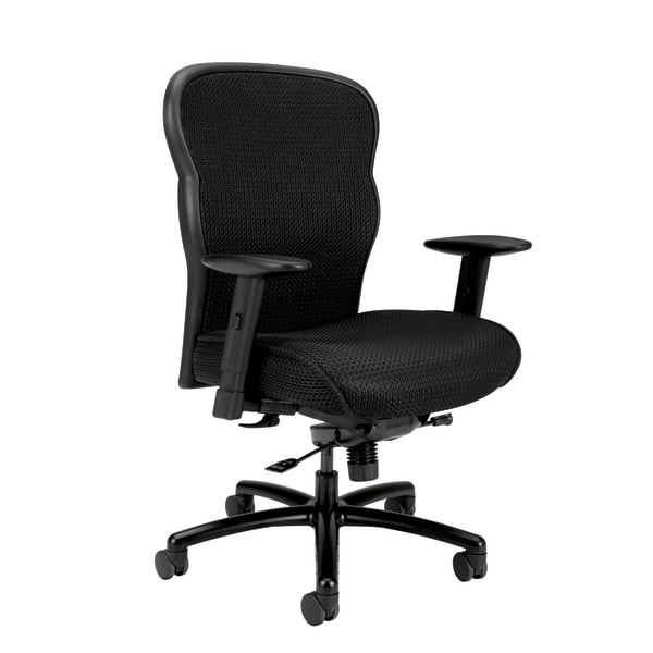 HON® Wave™ Ergonomic Mesh High-Back Big And Tall Executive Chair, Black -  907222