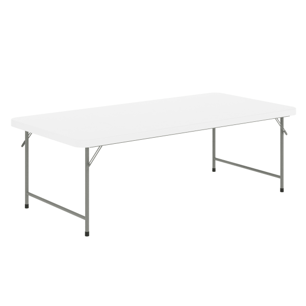 White Plastic Folding Table