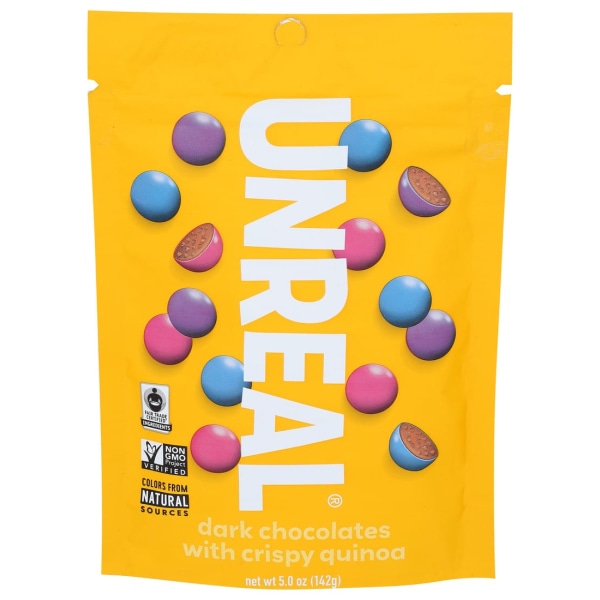 Crispy Quinoa Dark Chocolate Gems, 5 Oz, Total Qty 6