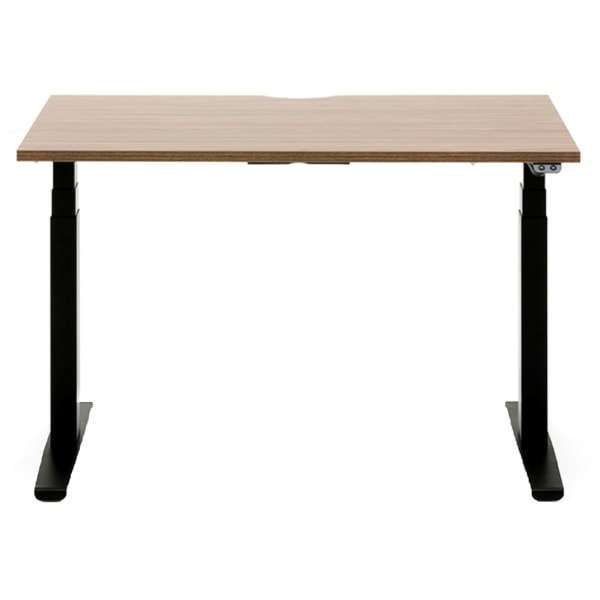 Allermuir Slide Electric Height-Adjustable Standing Desk, 29H x 48W x 30D, Walnut/Black