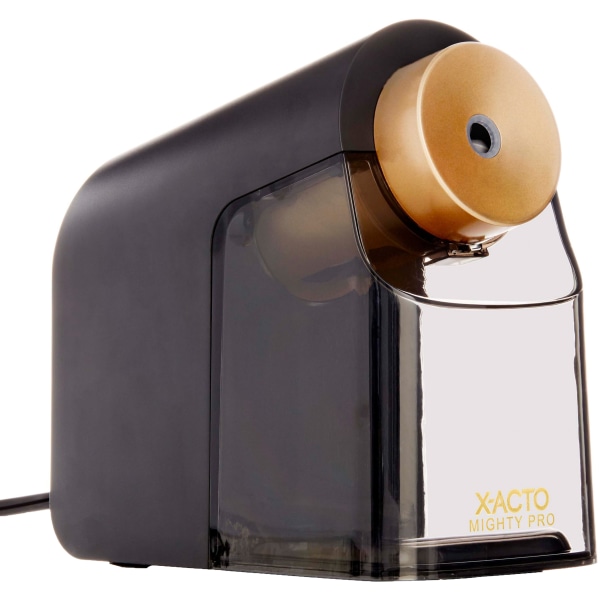 X-ACTO Mighty Pro Electric Pencil Sharpener, Black (1606X) | Quill