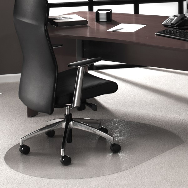 Photos - Computer Chair Floortex � Ultimat� Polycarbonate Contoured Chair Mat for Carpets up to 1/2", 39" x 49", Clear 119923SR