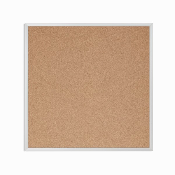 U Brands Cork Bulletin Board  36 X 36 Inches  Silver Aluminum Frame (2877U00-01)