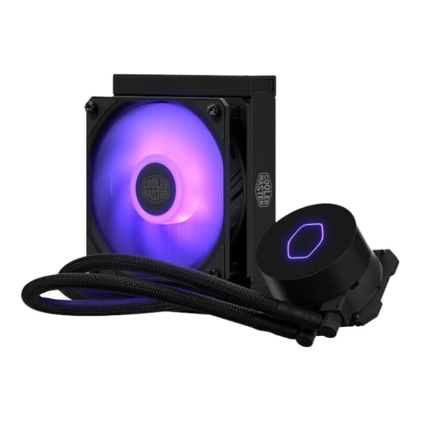 Cooler Master MasterLiquid ML120L V2 RGB Cooling Fan/Radiator/Water Block - 4.72" Maximum Fan Diameter - 463.8 gal/min Maximum Airflow - 27 dBA Noise