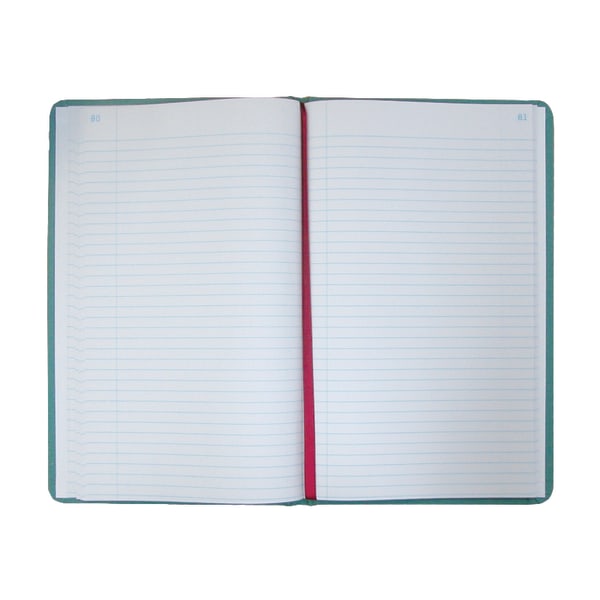 Photos - Accessory National� Brand Sewn Canvas Account Book, 12 1/8" x 7 5/8", 50 Recycled, Green, 35 Lines Per Page, Book Of 150 Pages A66150R