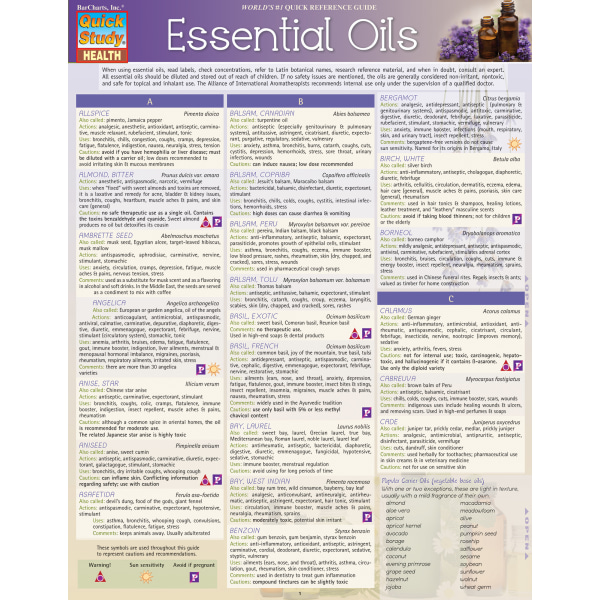 QuickStudy Guide, Essential Oils