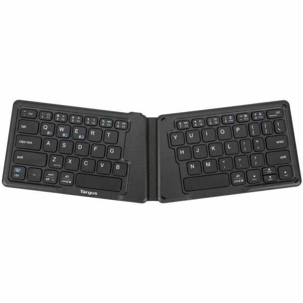 Targus - Ergonomic Foldable Bluetooth Antimicrobial Keyboard - Black