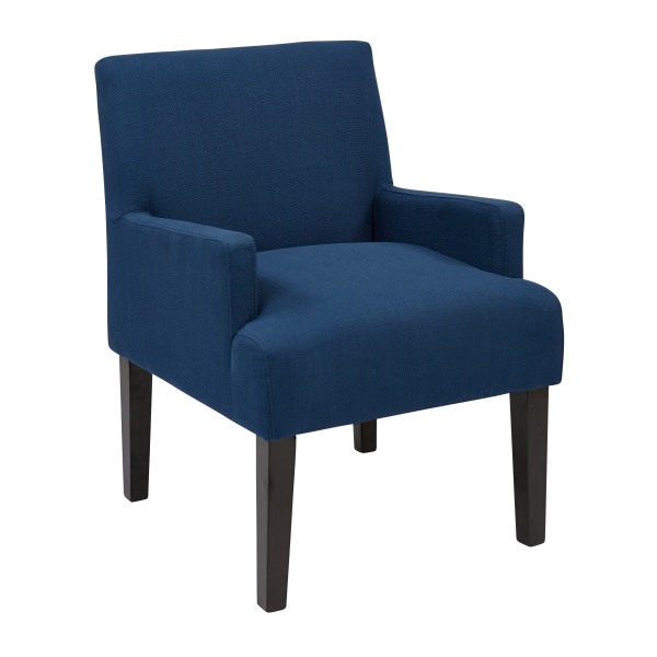 Ave Six Work Smart™ Main Street Guest Chair, Woven Indigo/Black -  Office Star Products, MST55-W17