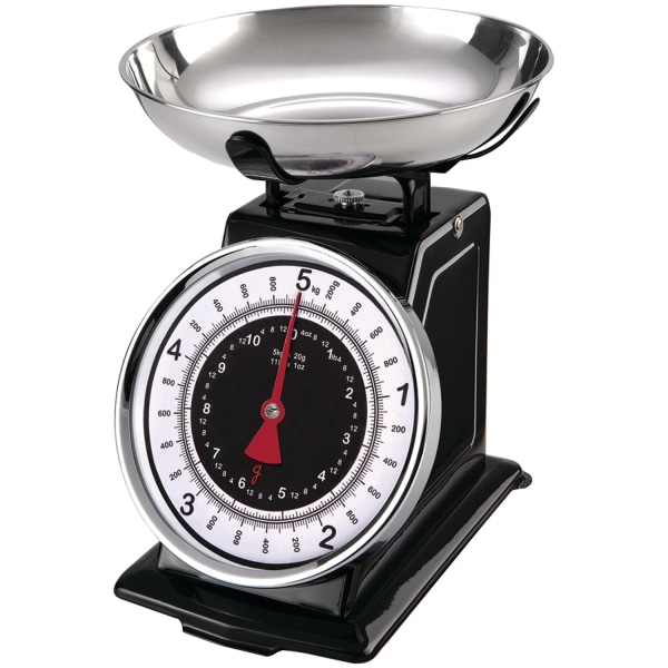 Starfrit Mechanical Kitchen Scale with Bowl  11 lb  5 kg Maximum Weight Capacity