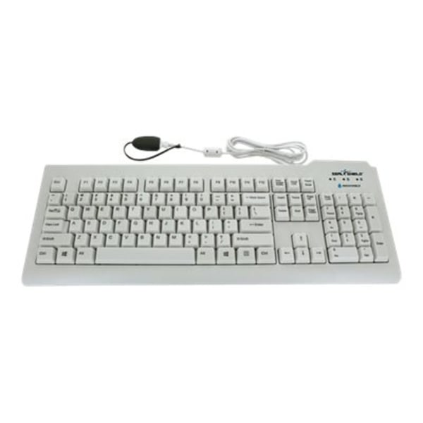 Seal Shield Silver Seal Waterproof  Keyboard  USB  QWERTY  US  white