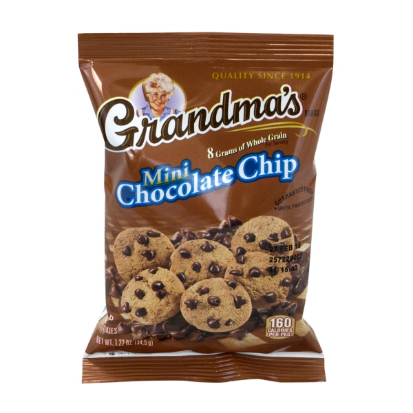 UPC 028400661546 - Grandma's Mini Chocolate Chip Cookies, 1.22 Oz, Case ...