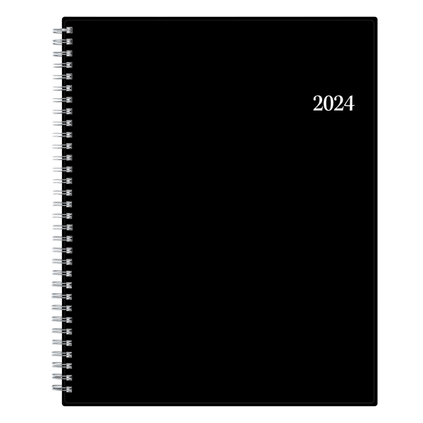 2024 Blue Sky Enterprise 8.5  x 11  Weekly & Monthly Appointment Book Black (111289-24)