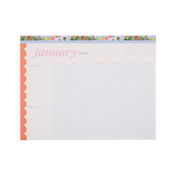 2026 Happy Planner 12-Month Desk Calendar, 22" x 17", Color Beat, January To December, CD00212002