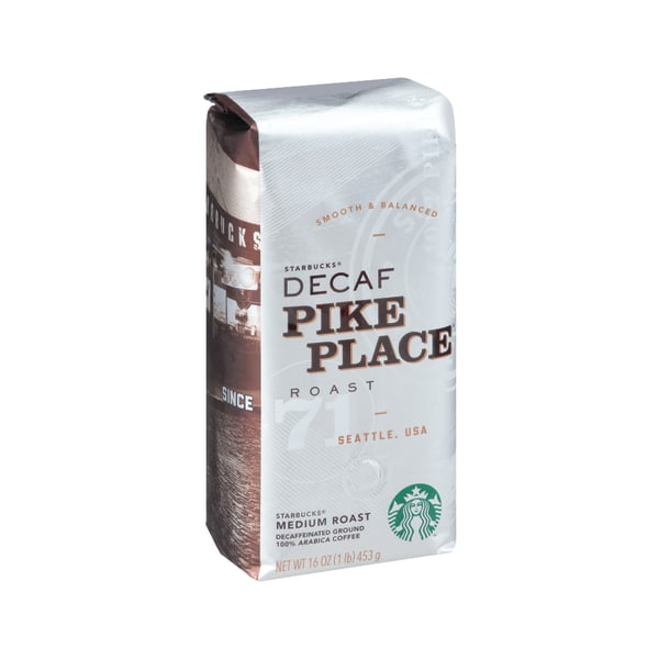 UPC 762111967817 product image for Starbucks® Pike Place Ground Coffee, Decaffeinated, Medium Roast, 1 Lb Per Bag | upcitemdb.com