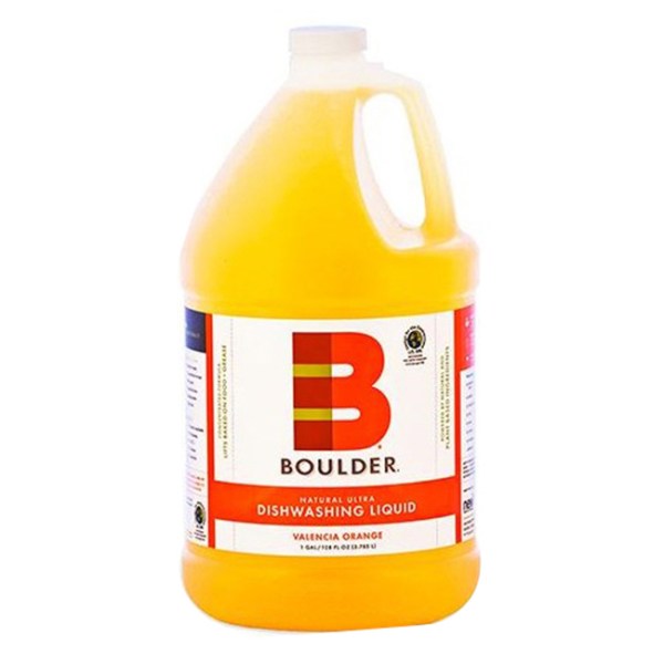 Boulder Clean BOULDER Dishwashing Liquid, 1 Gallon Jug, Valencia Orange -  NEW-DISH-V-1G-4CS