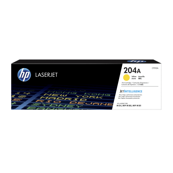 204A (CF512A) Yellow Original LaserJet Toner Cartridge (900 Yield)