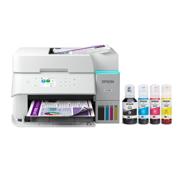 Epson EcoTank ET-3950 Wireless All-in-One Color Supertank Printer - White