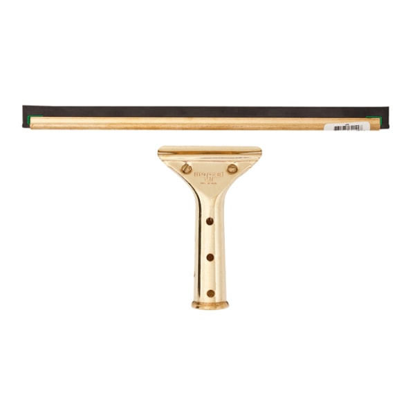 Unger 12 GoldenClip Brass Squeegee - Screw Lock Handle - Brass