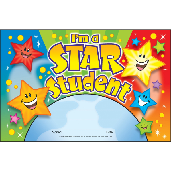 UPC 078628810196 product image for Trend I'm a Star Student Recognition Awards - 8.5