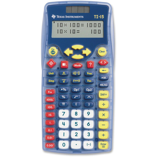 Texas Instruments� TI-15 Explorer Elementary Calculator